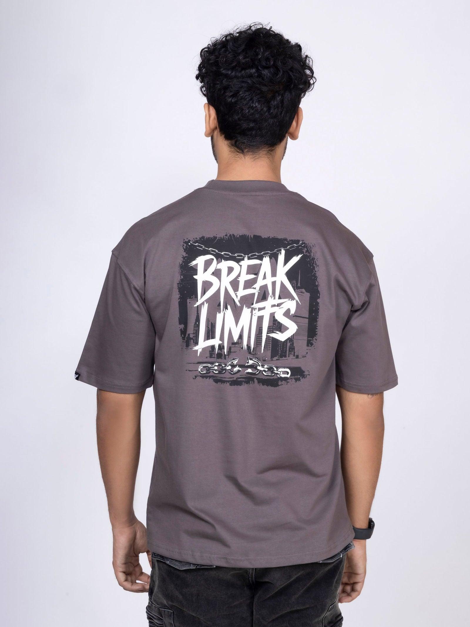 'Break Limits' Unisex Oversized Graphic Tee - House Of Hustlers