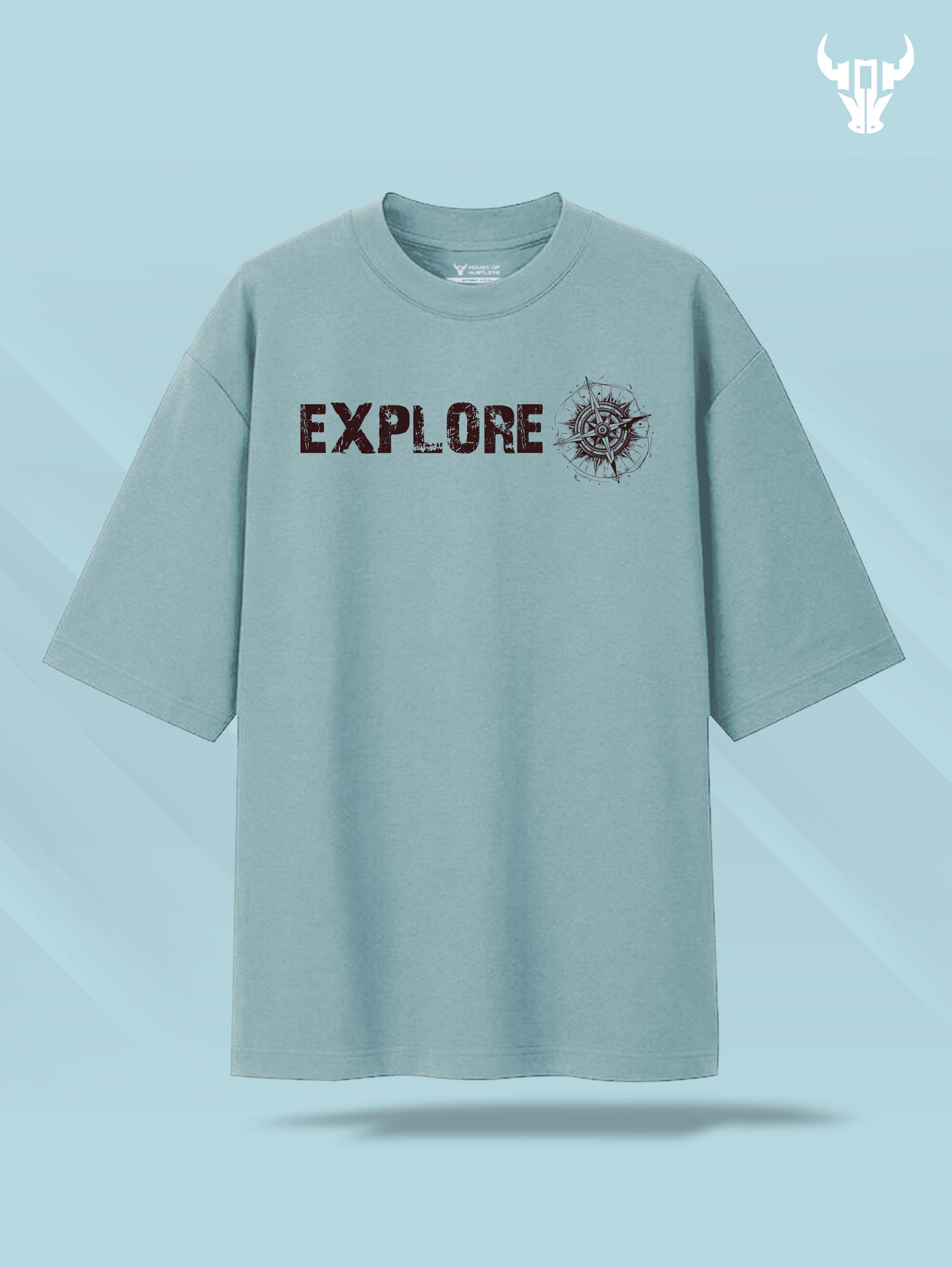 'Explorer' Unisex Oversized Graphic Tee