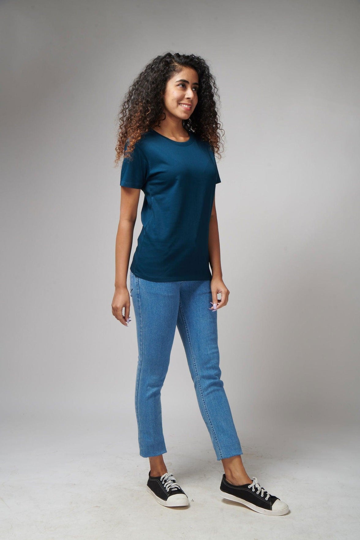 New Navy Women's Half Sleeve T-Shirt - House Of Hustlers